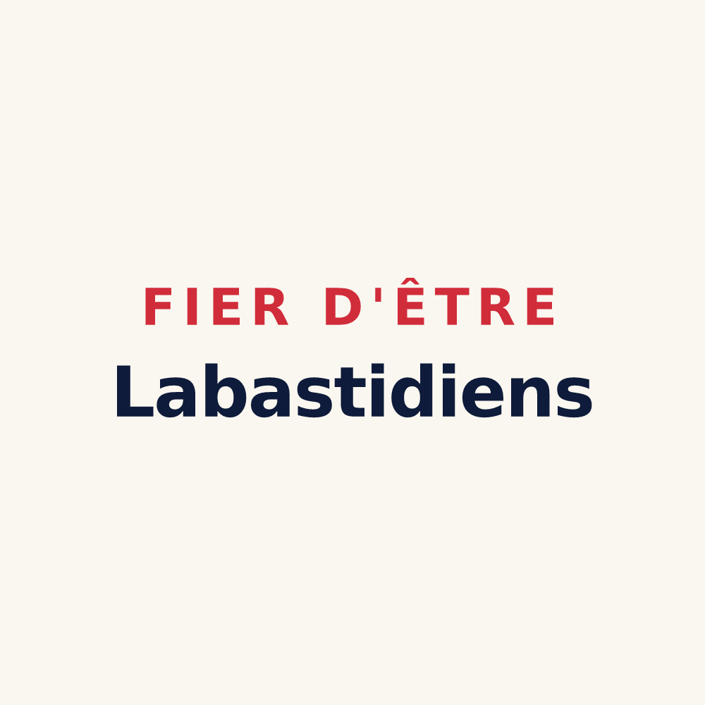 Tasse « Fier d'être Labastidiens » — design pour Labastide-d'Anjou