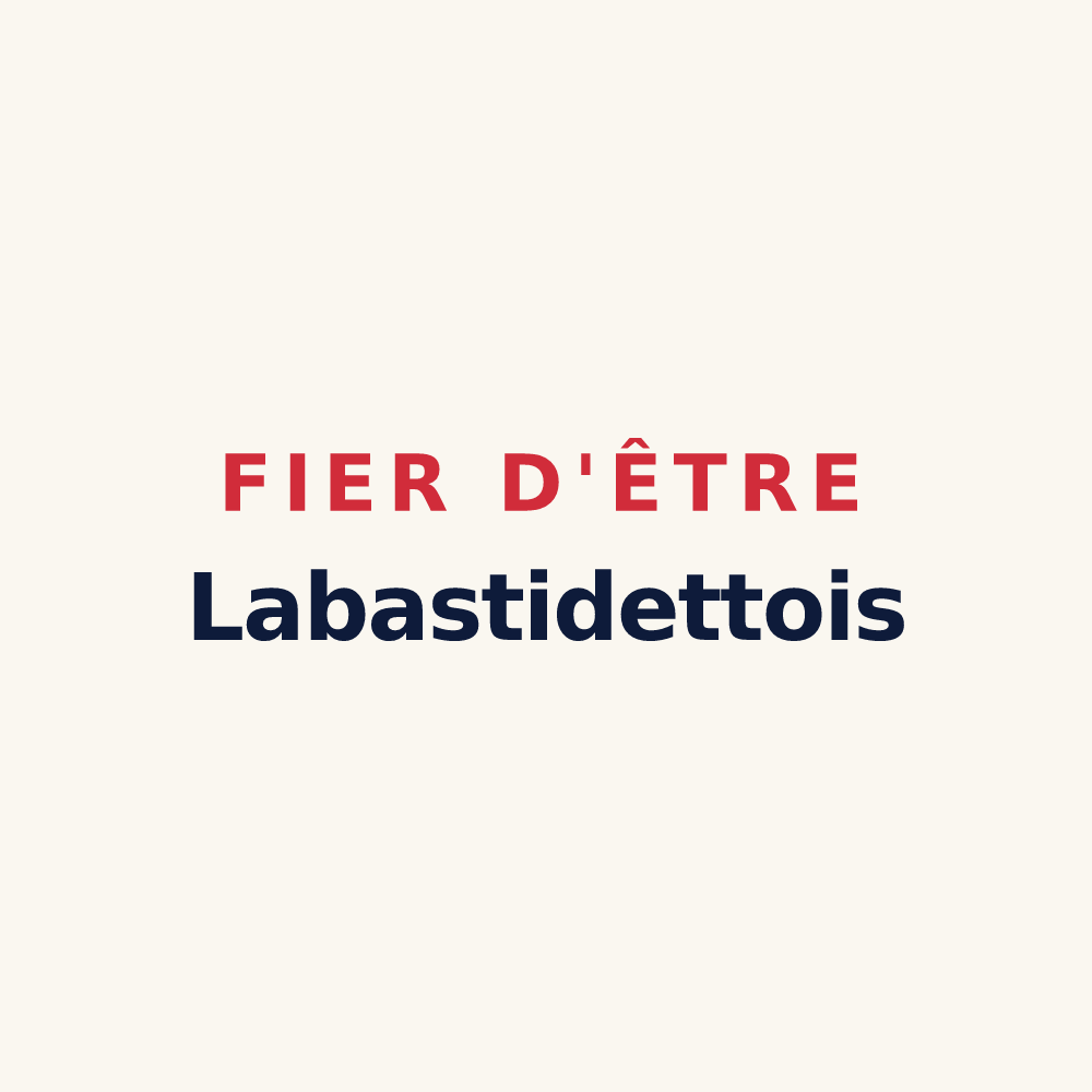 Tasse « Fier d'être Labastidettois » — design pour Labastidette