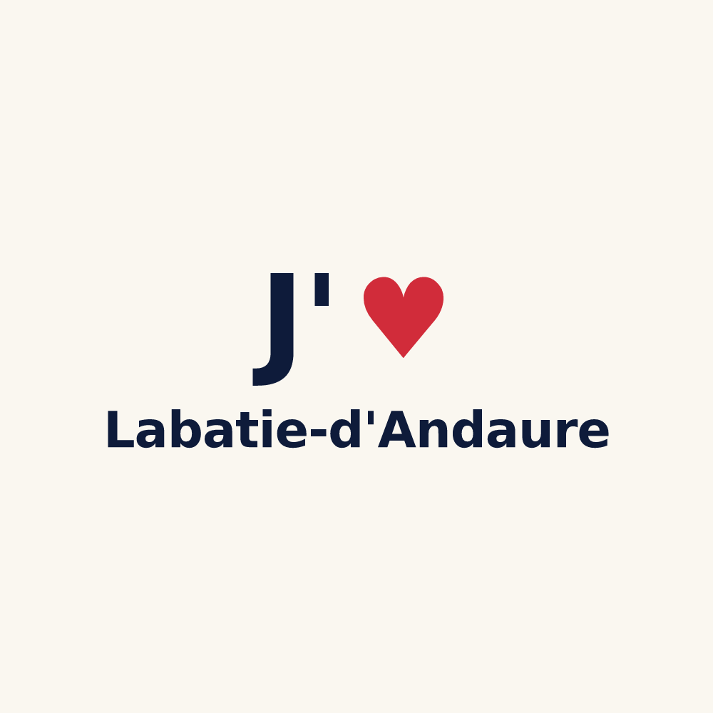 Tasse personnalisée Labatie-d'Andaure — design J'aime Labatie-d'Andaure