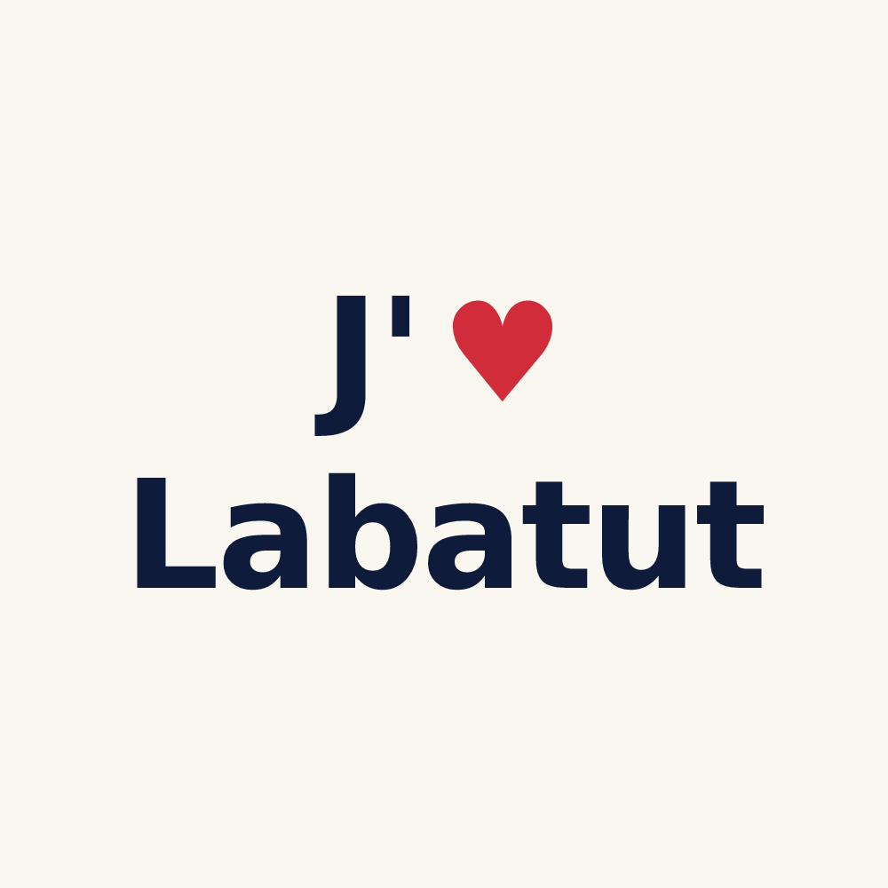 Tasse personnalisée Labatut — design J'aime Labatut