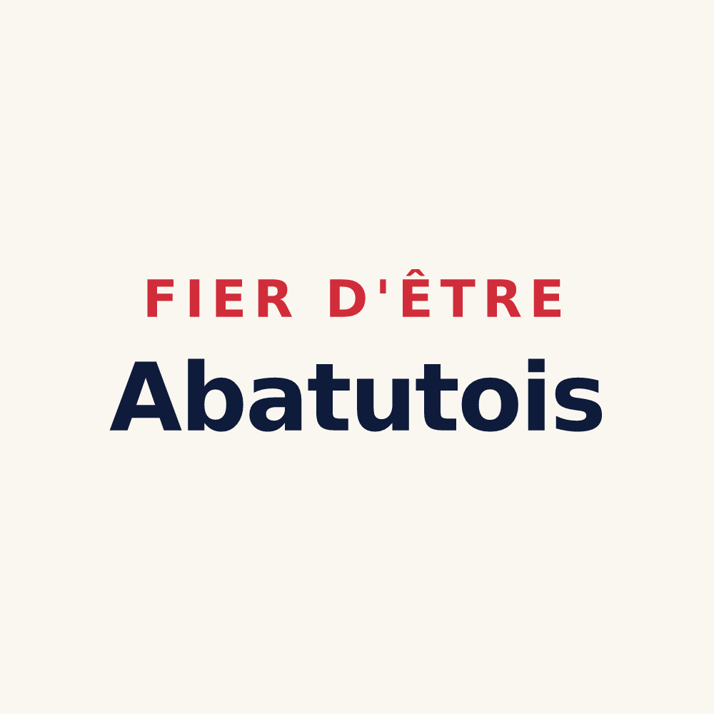 Tasse « Fier d'être Abatutois » — design pour Labatut