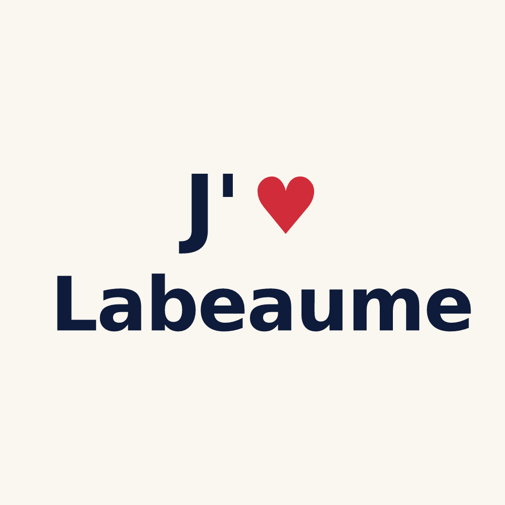 Tasse personnalisée Labeaume — design J'aime Labeaume