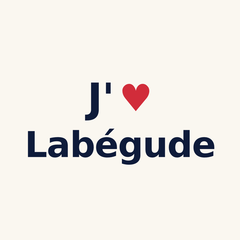 Tasse personnalisée Labégude — design J'aime Labégude