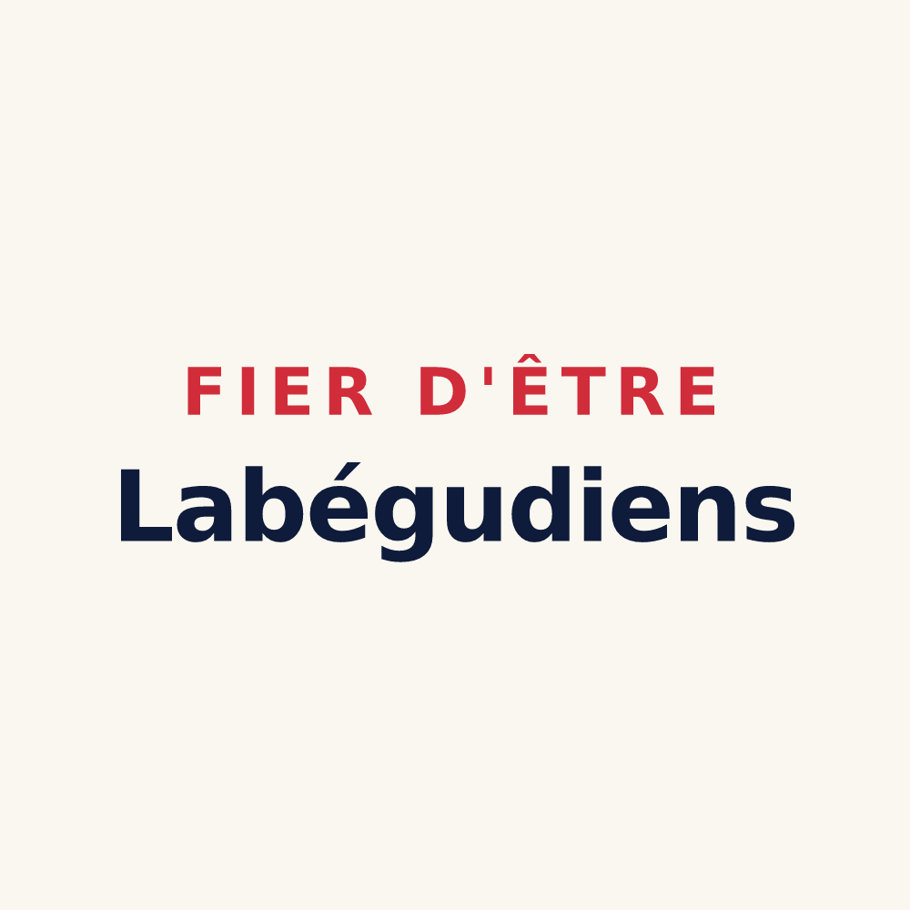 Tasse « Fier d'être Labégudiens » — design pour Labégude