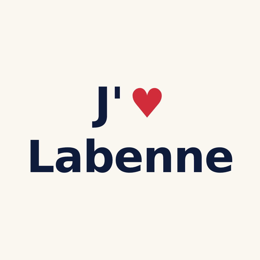 Tasse personnalisée Labenne — design J'aime Labenne