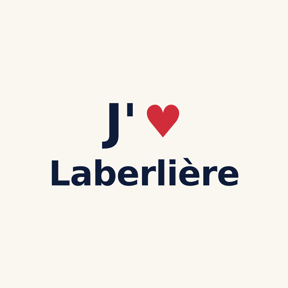 Tasse personnalisée Laberlière — design J'aime Laberlière