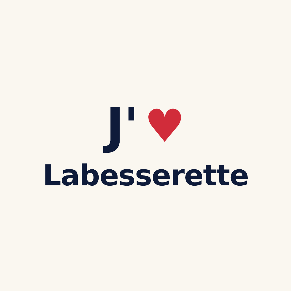 Tasse personnalisée Labesserette — design J'aime Labesserette