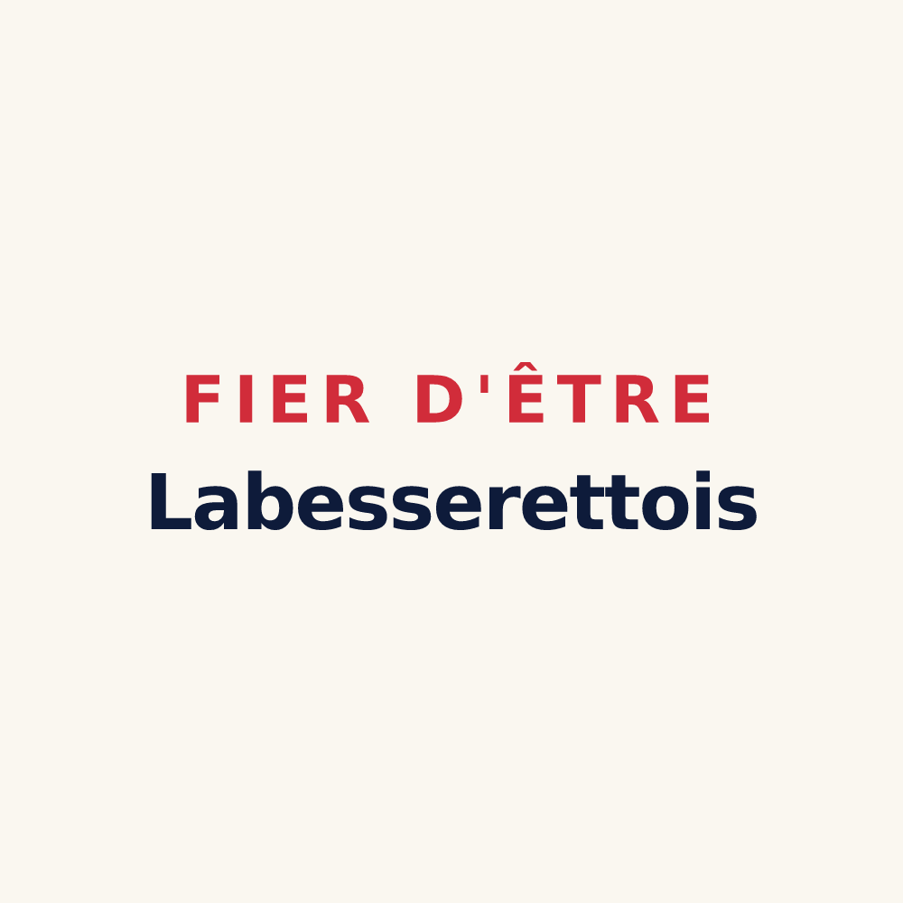 Tasse « Fier d'être Labesserettois » — design pour Labesserette