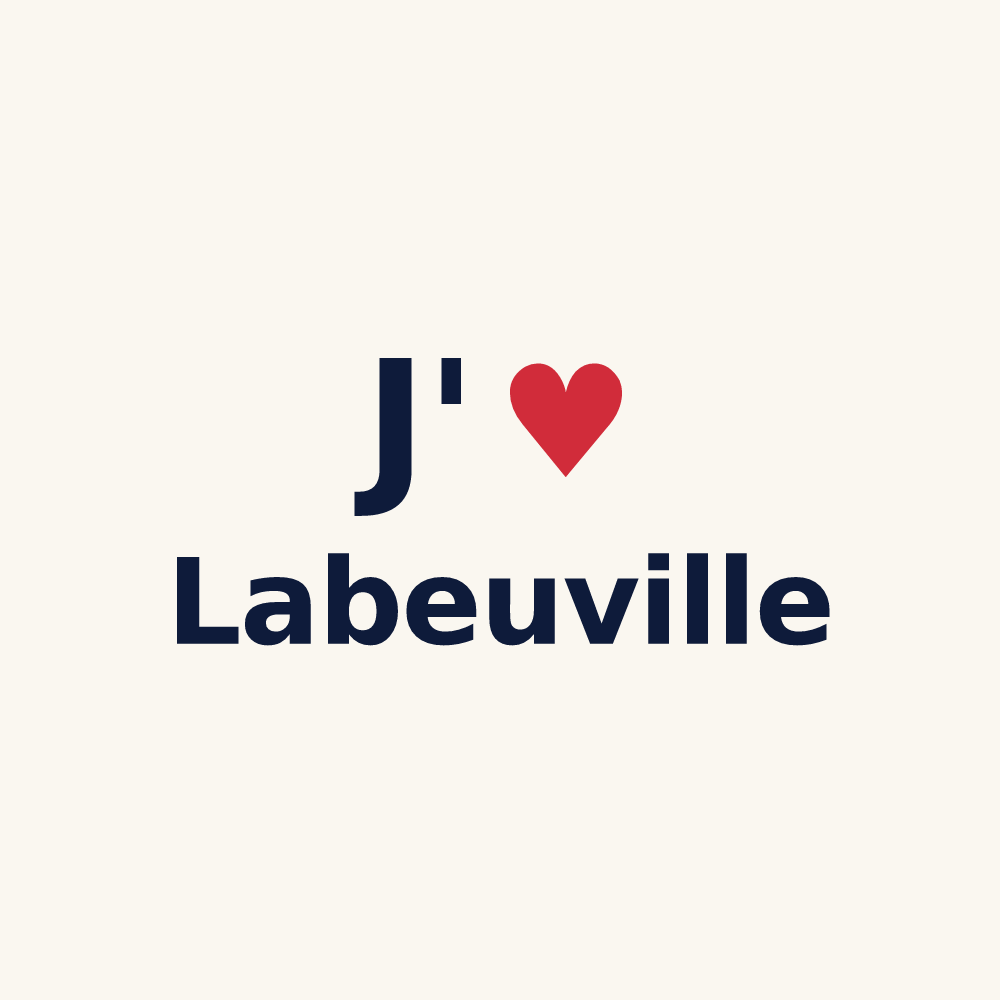 Tasse personnalisée Labeuville — design J'aime Labeuville