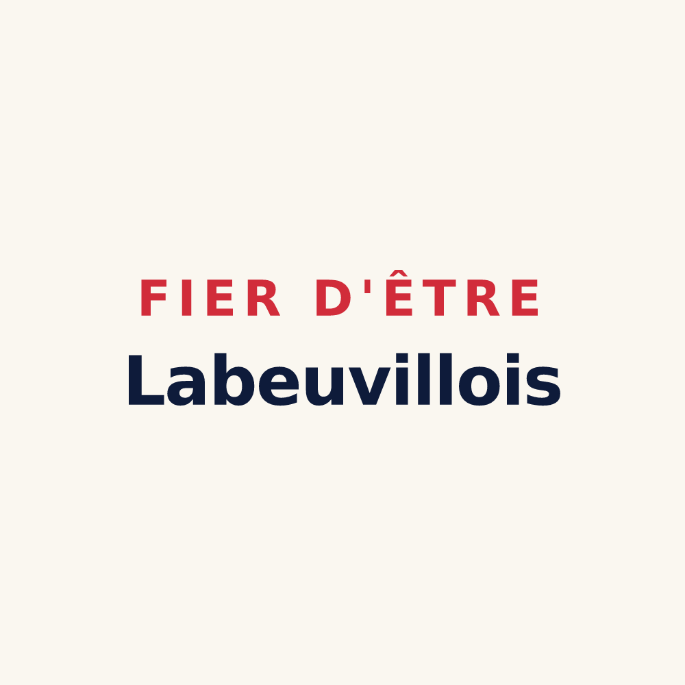 Tasse « Fier d'être Labeuvillois » — design pour Labeuville