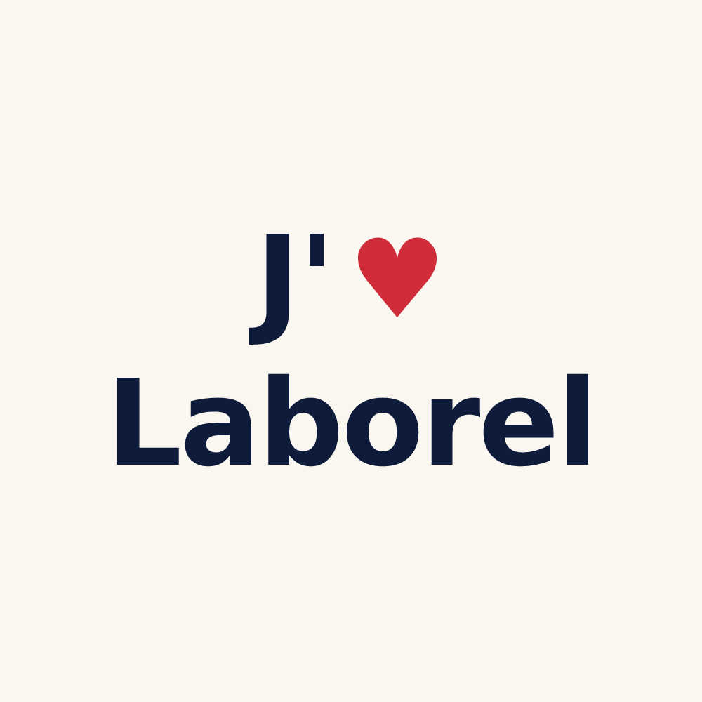 Tasse personnalisée Laborel — design J'aime Laborel
