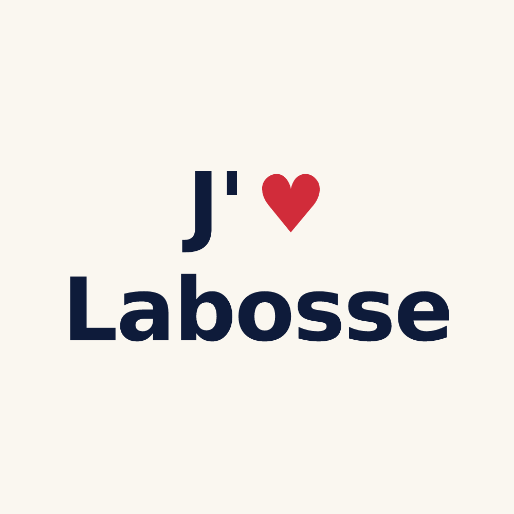 Tasse personnalisée Labosse — design J'aime Labosse