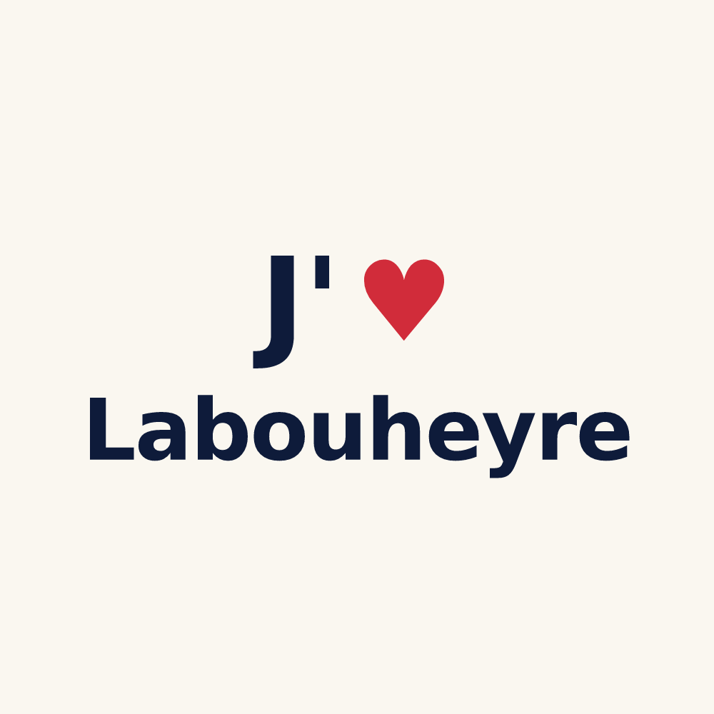 Tasse personnalisée Labouheyre — design J'aime Labouheyre