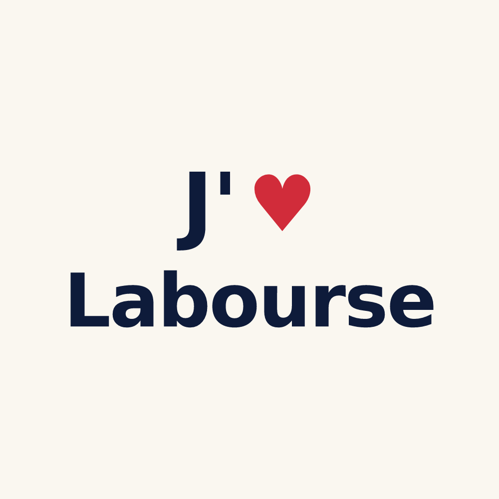 Tasse personnalisée Labourse — design « J'aime Labourse » imprimé sur la tasse