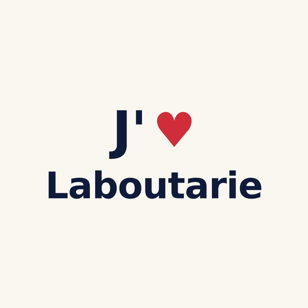 Tasse personnalisée Laboutarie — design J'aime Laboutarie
