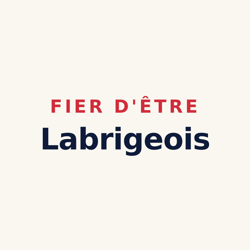Tasse « Fier d'être Labrigeois » — design pour Labrihe