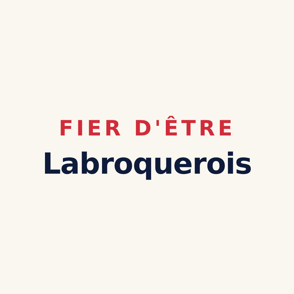 Tasse « Fier d'être Labroquerois » — design pour Labroquère