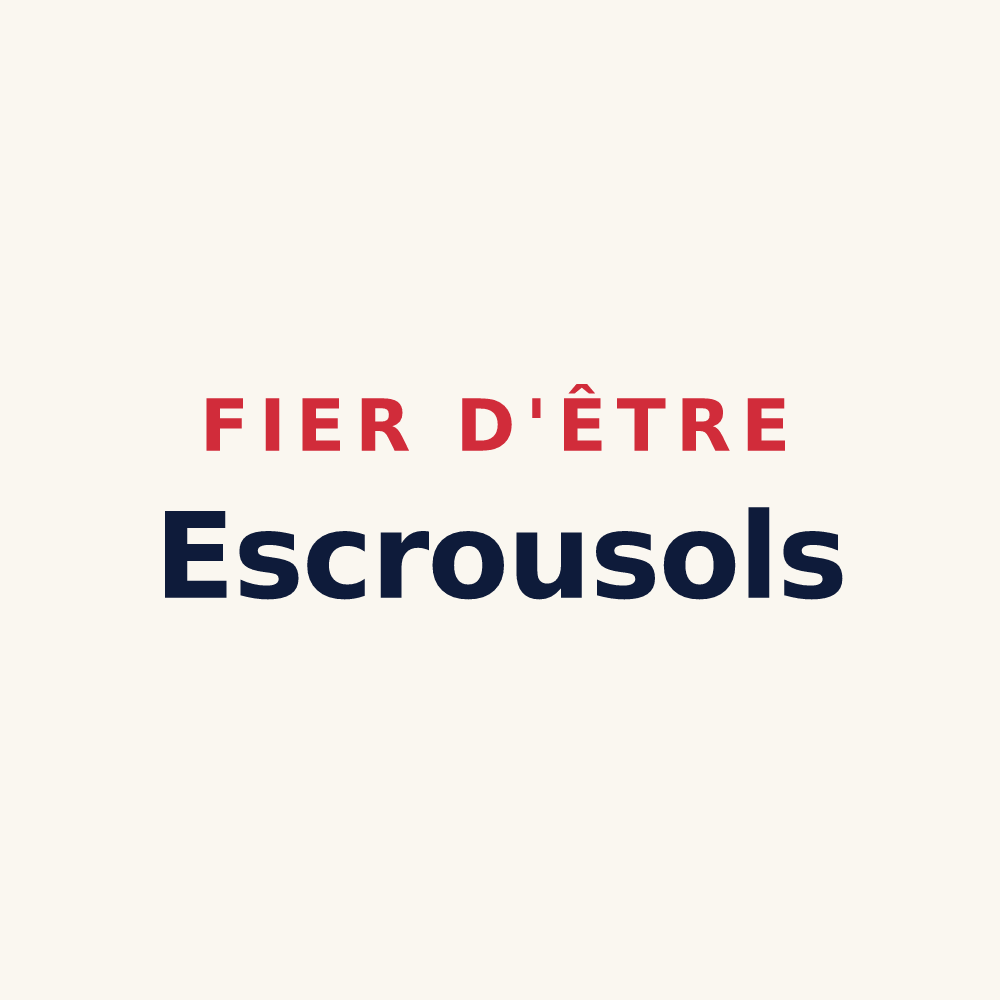 Tasse « Fier d'être Escrousols » — design pour Lacapelle-Escroux