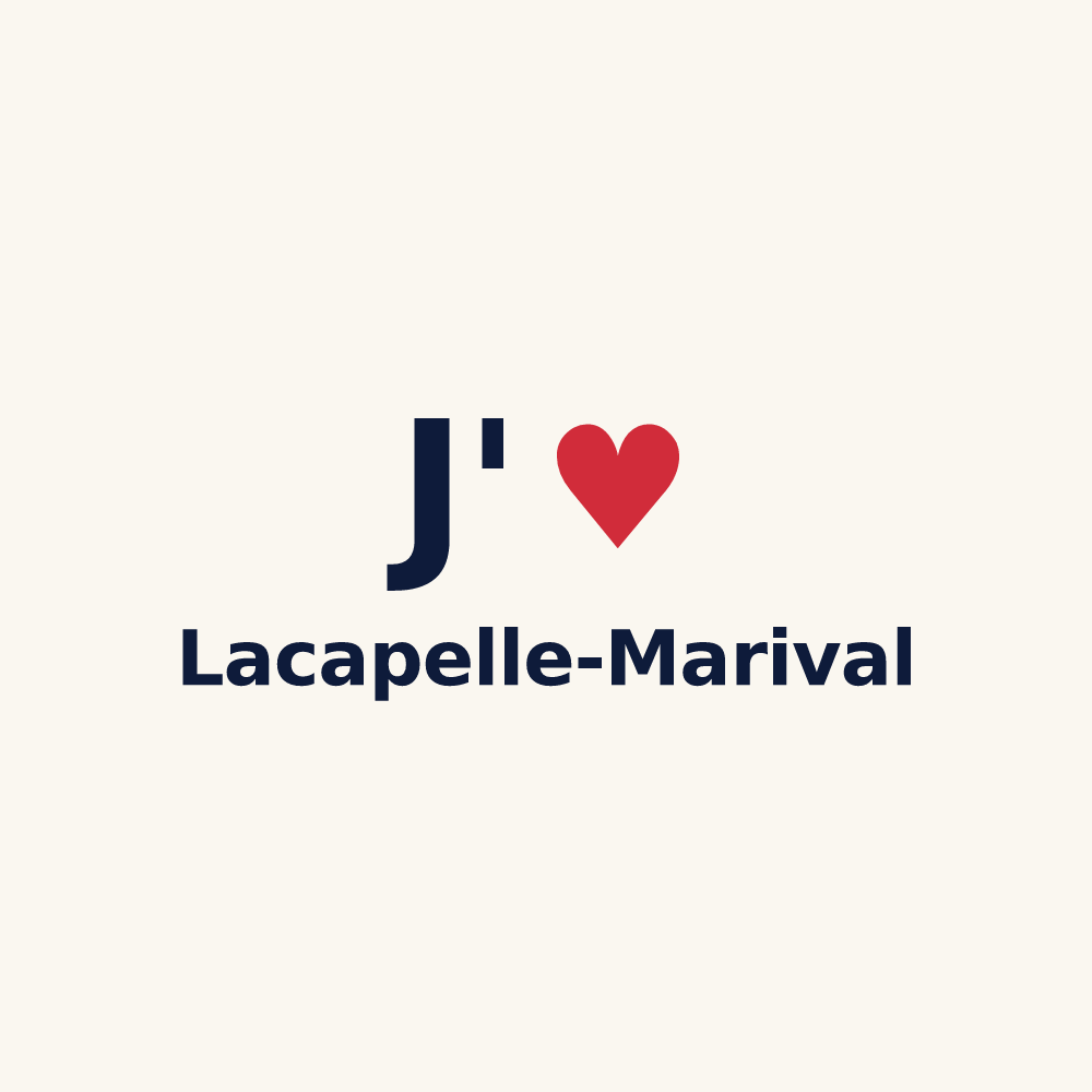 Tasse personnalisée Lacapelle-Marival — design J'aime Lacapelle-Marival