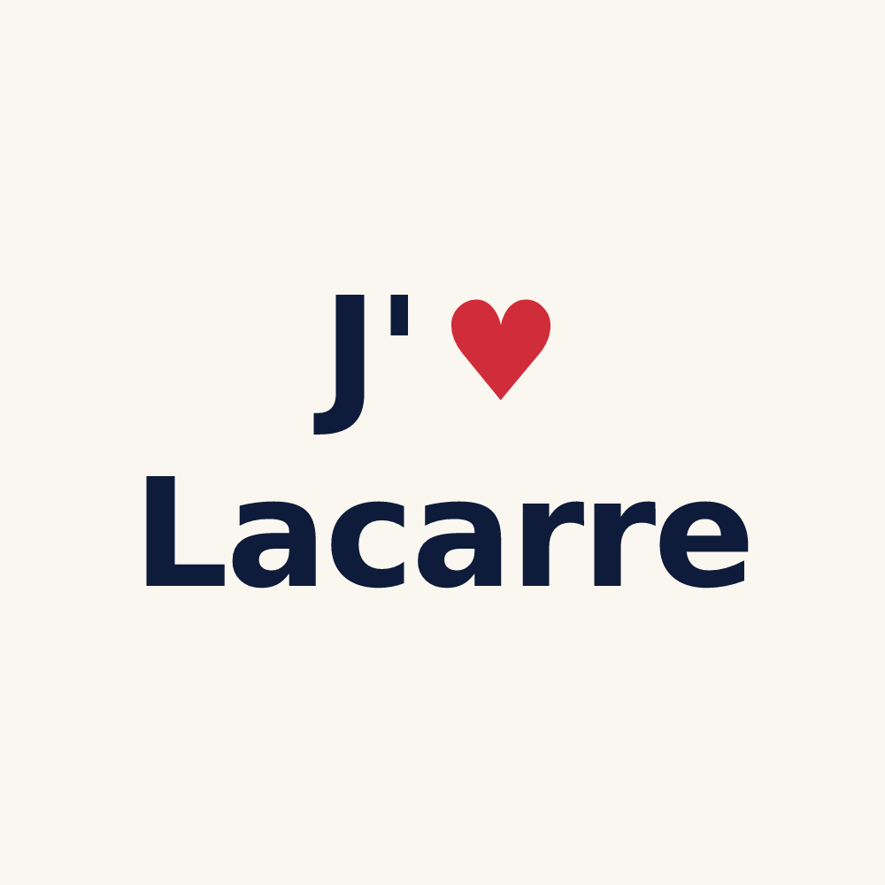 Tasse personnalisée Lacarre — design J'aime Lacarre