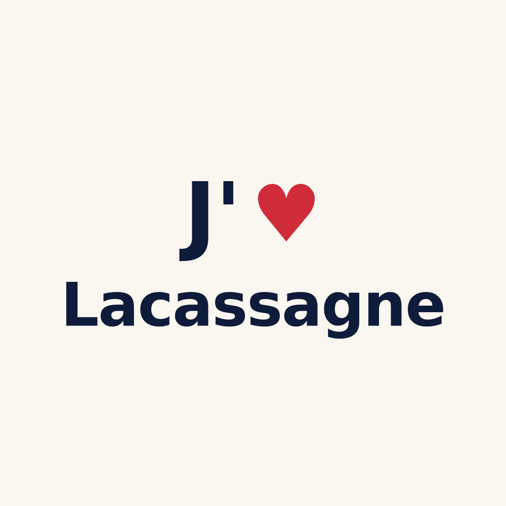 Tasse personnalisée Lacassagne — design J'aime Lacassagne