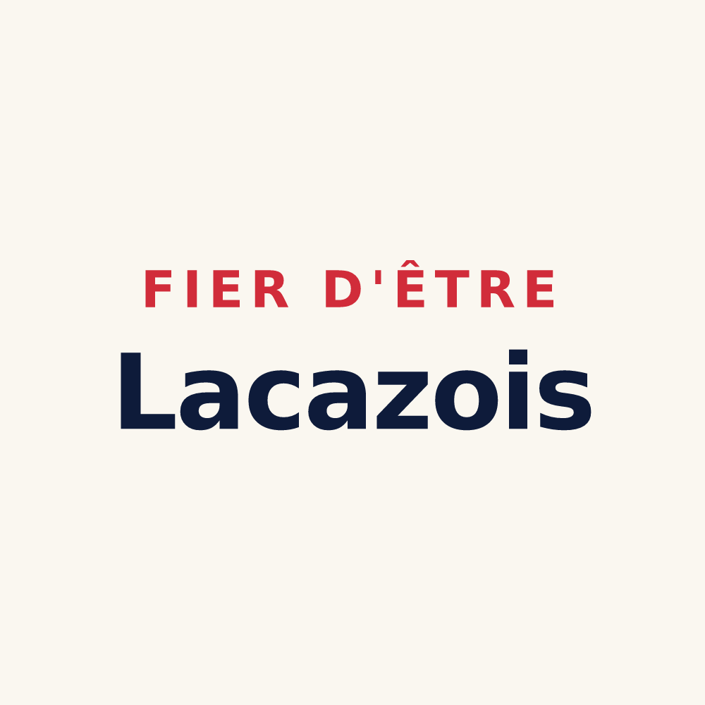 Tasse « Fier d'être Lacazois » — design pour Lacaze