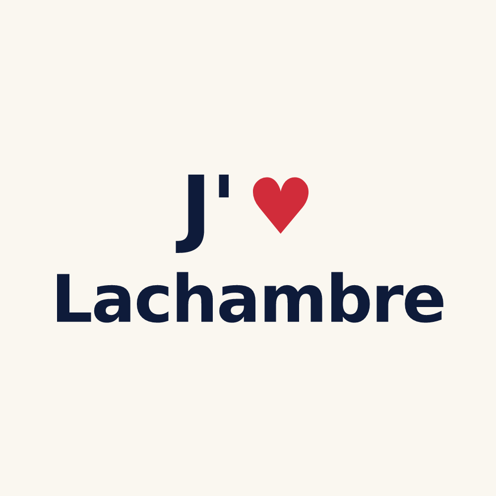 Tasse personnalisée Lachambre — design J'aime Lachambre