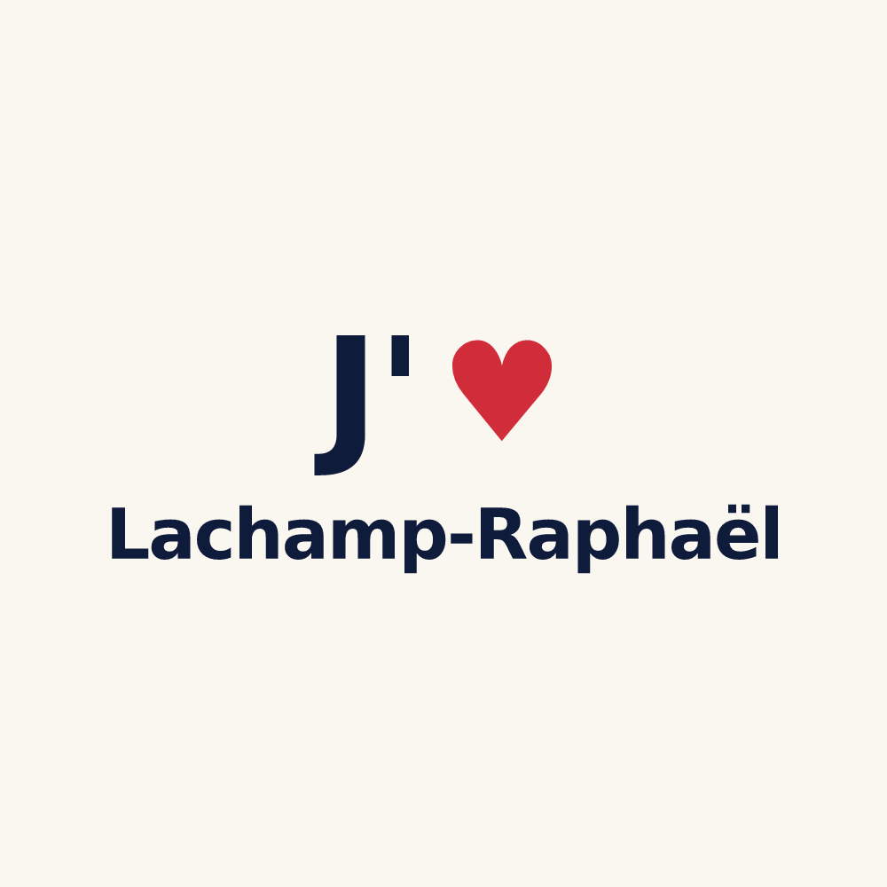 Tasse personnalisée Lachamp-Raphaël — design J'aime Lachamp-Raphaël