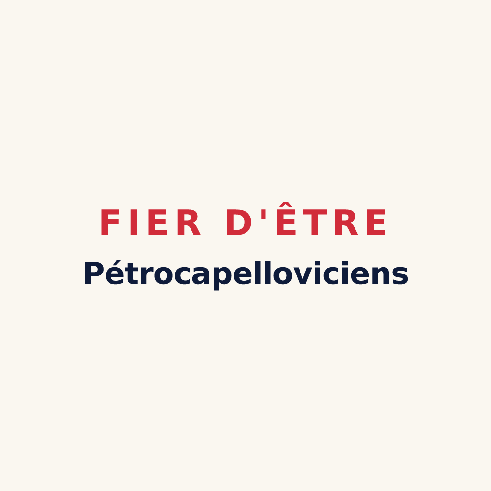 Tasse « Fier d'être Pétrocapelloviciens » — design pour Lachapelle-Saint-Pierre