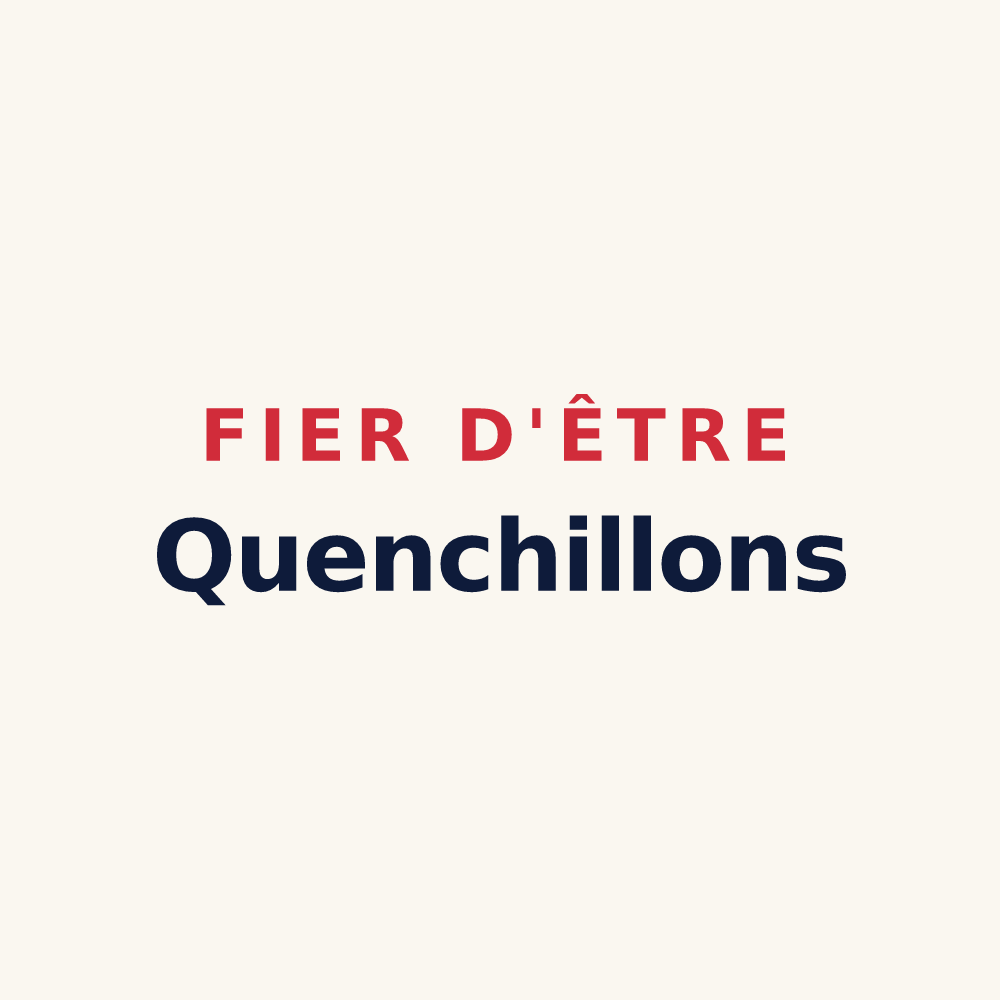 Tasse « Fier d'être Quenchillons » — design pour Lachaussée-du-Bois-d'Écu