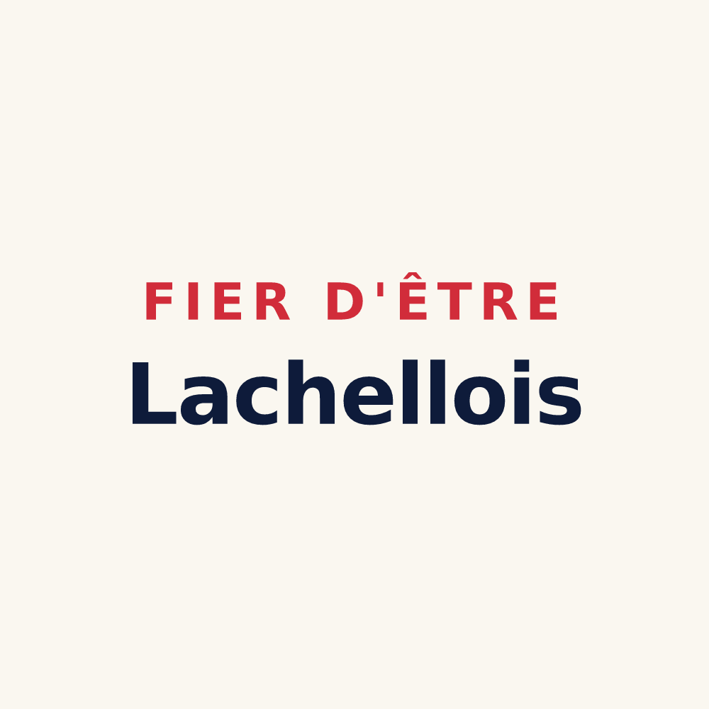 Tasse « Fier d'être Lachellois » — design pour Lachelle