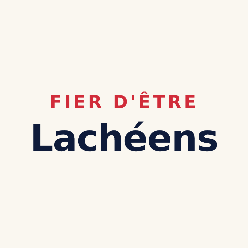 Tasse « Fier d'être Lachéens » — design pour Lachy