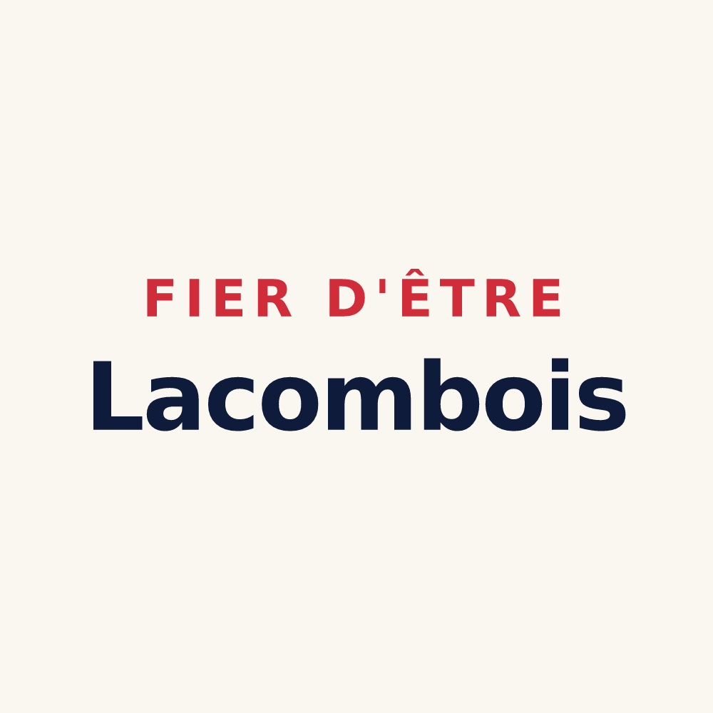 Tasse « Fier d'être Lacombois » — design pour Lacombe