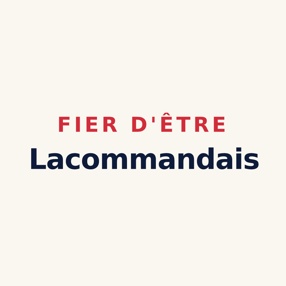 Tasse « Fier d'être Lacommandais » — design pour Lacommande