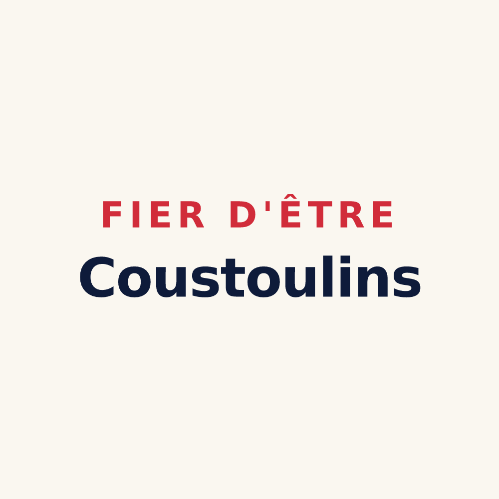 Tasse « Fier d'être Coustoulins » — design pour Lacoste