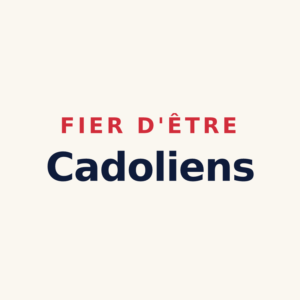 Tasse « Fier d'être Cadoliens » — design pour Lacougotte-Cadoul