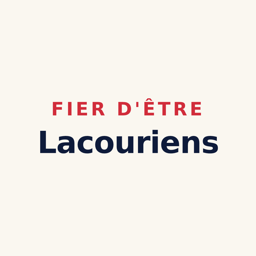 Tasse « Fier d'être Lacouriens » — design pour Lacour