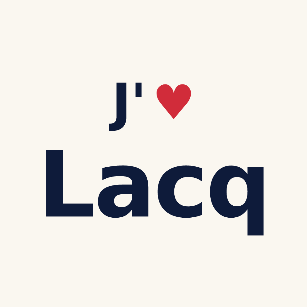 Tasse personnalisée Lacq — design J'aime Lacq