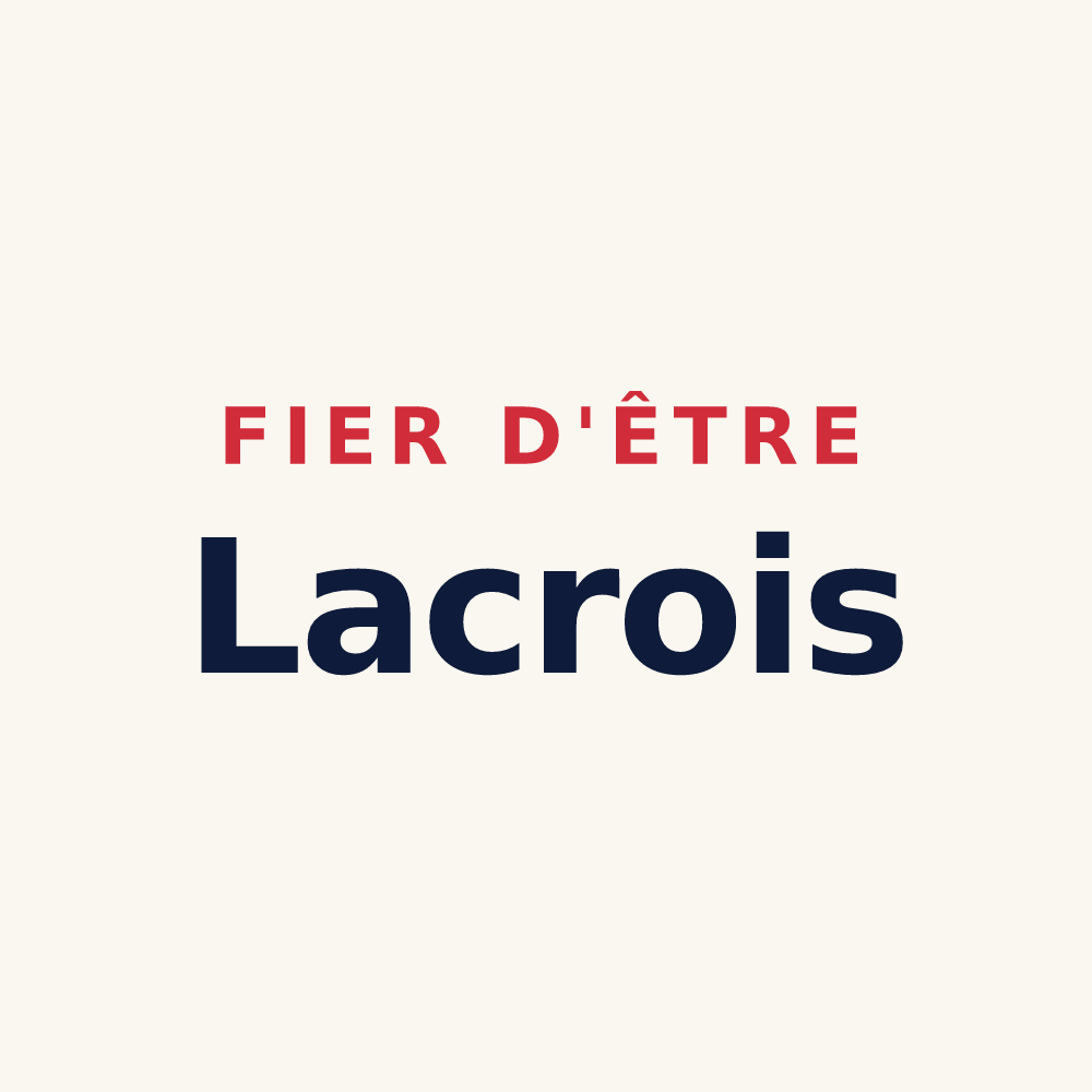 Tasse « Fier d'être Lacrois » — design pour Lacres