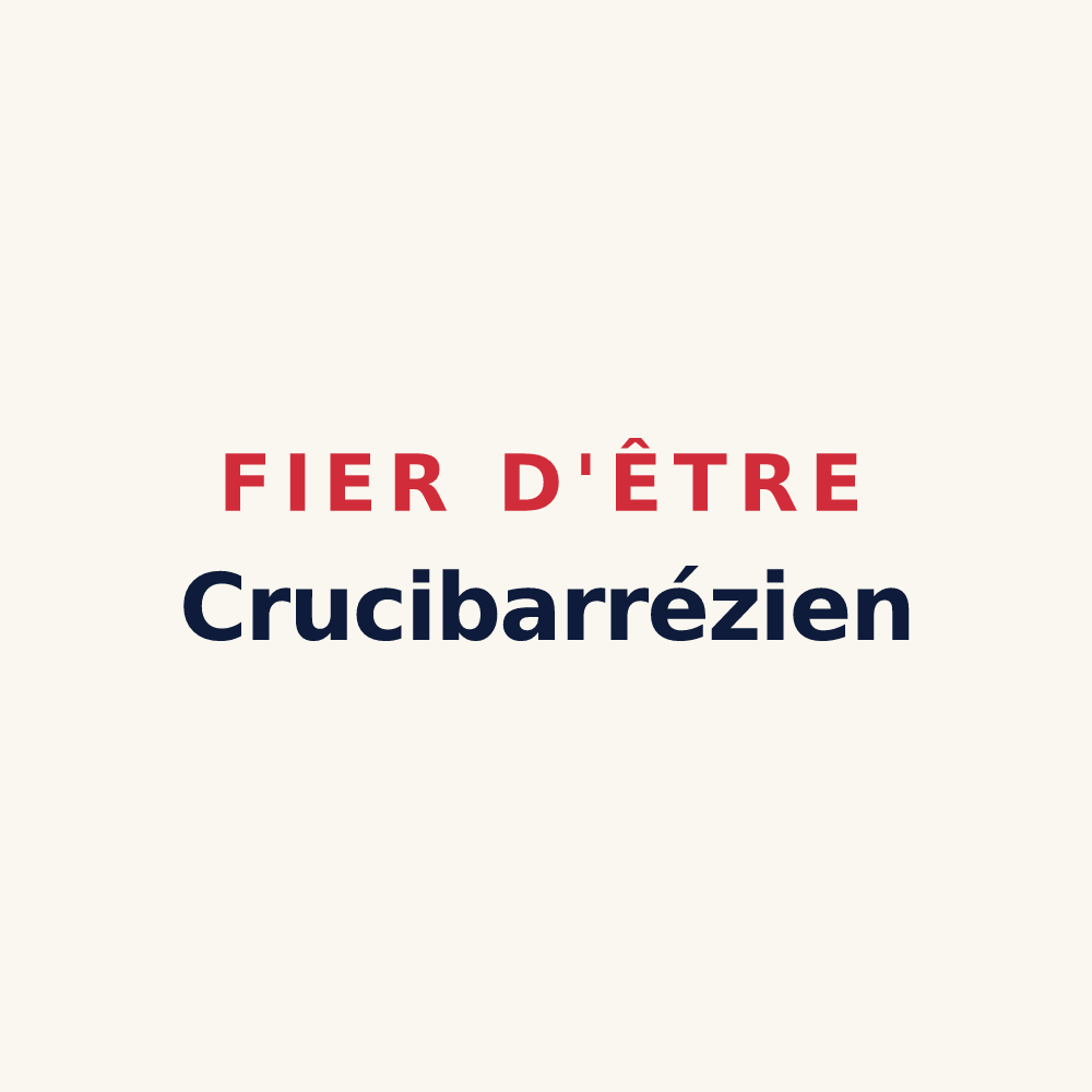 Tasse « Fier d'être Crucibarrézien » — design pour Lacroix-Barrez