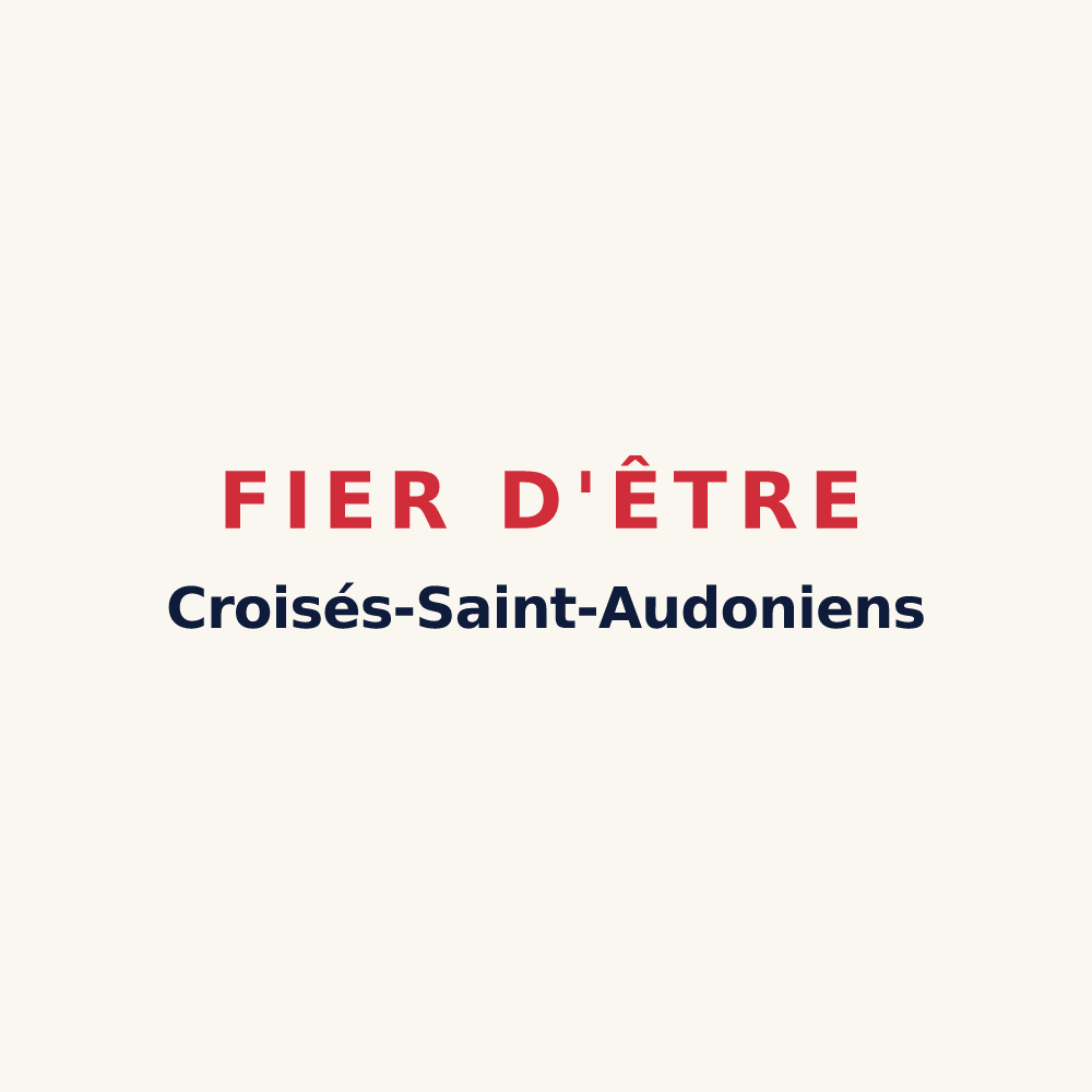 Tasse « Fier d'être Croisés-Saint-Audoniens » — design pour Lacroix-Saint-Ouen