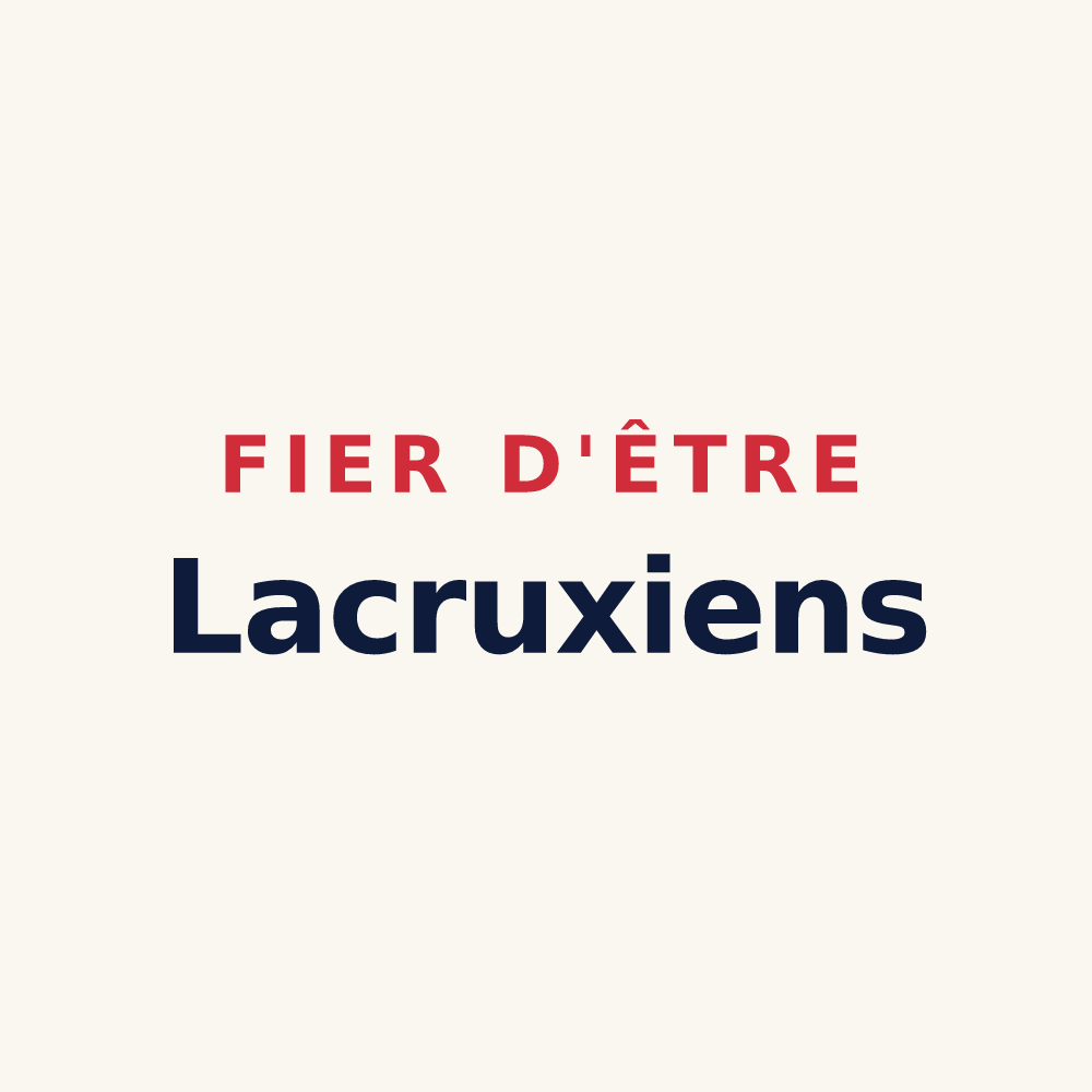 Tasse « Fier d'être Lacruxiens » — design pour Lacroix-sur-Meuse
