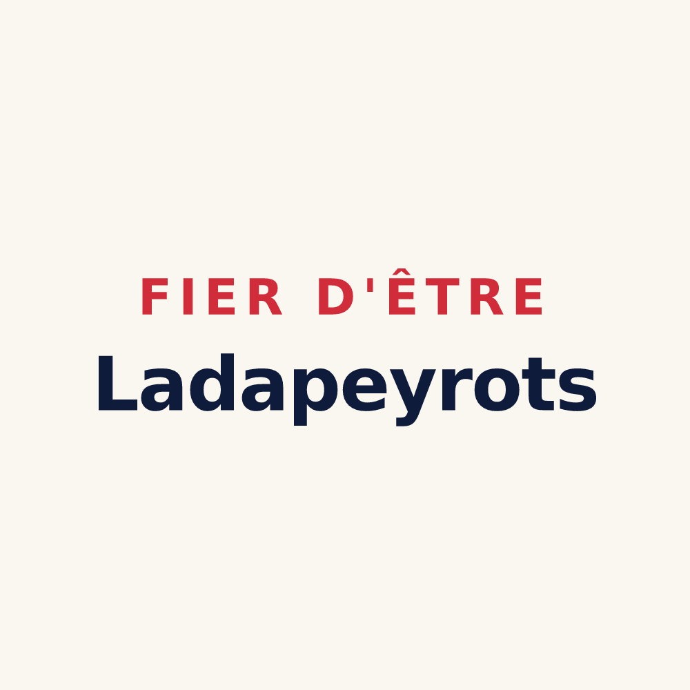 Tasse « Fier d'être Ladapeyrots » — design pour Ladapeyre