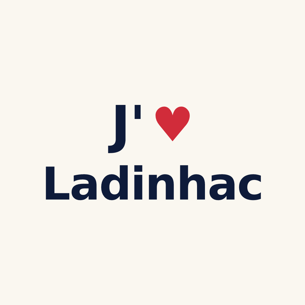 Tasse personnalisée Ladinhac — design J'aime Ladinhac