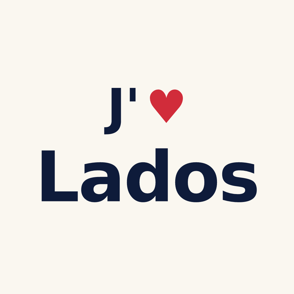 Tasse personnalisée Lados — design J'aime Lados