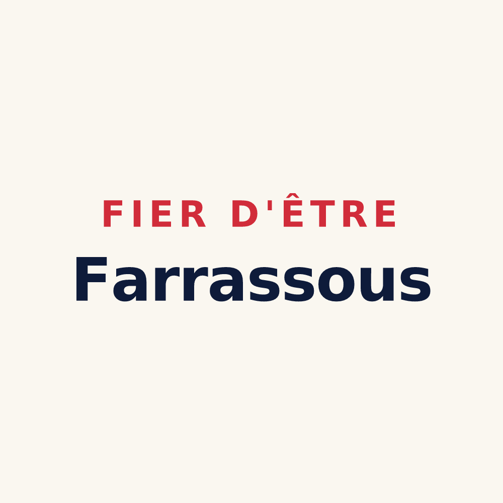 Tasse « Fier d'être Farrassous » — design pour Lafarre