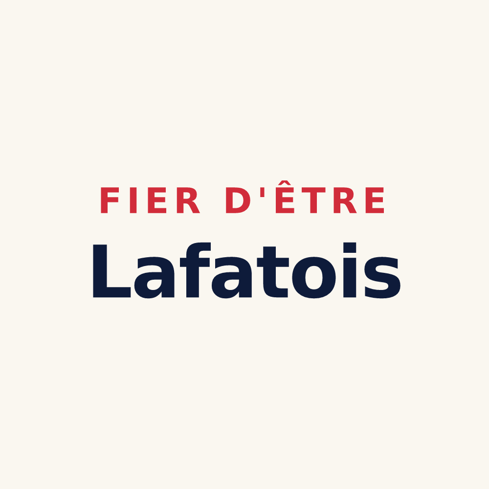 Tasse « Fier d'être Lafatois » — design pour Lafat