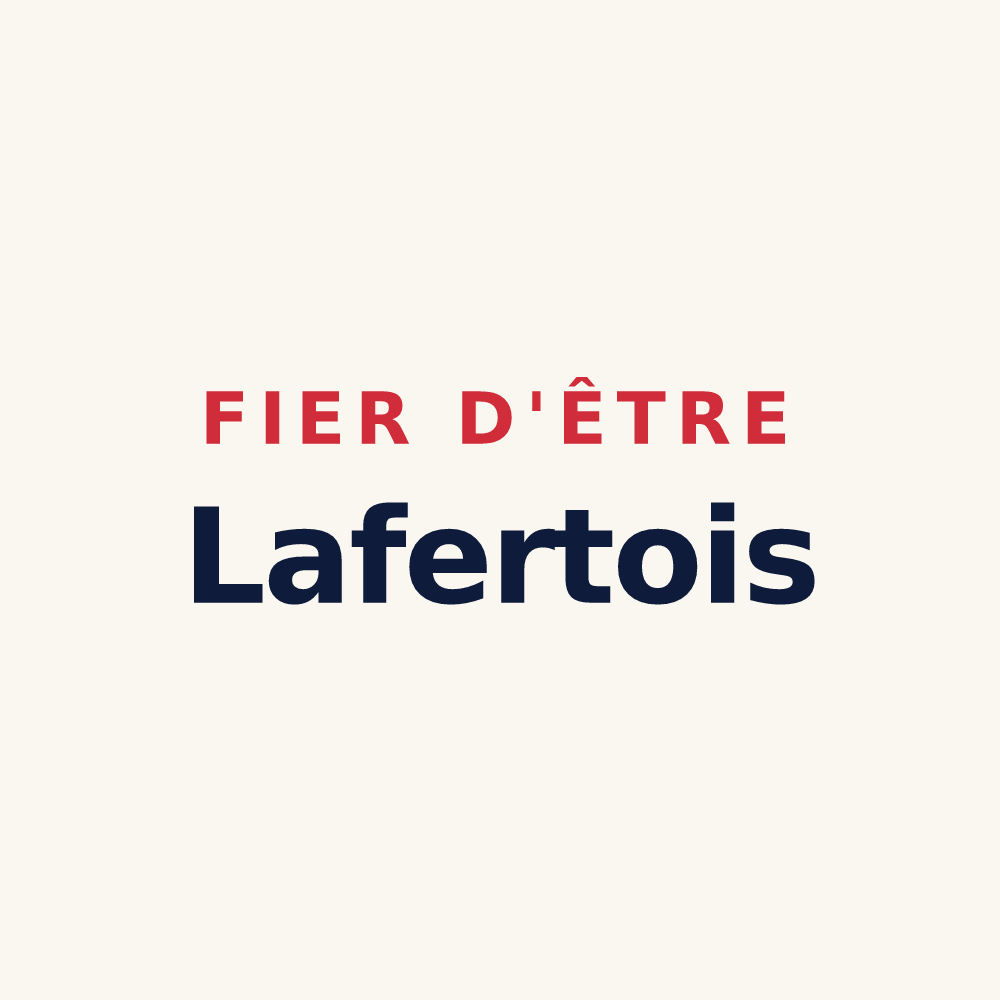 Tasse « Fier d'être Lafertois » — design pour Laferté-sur-Aube