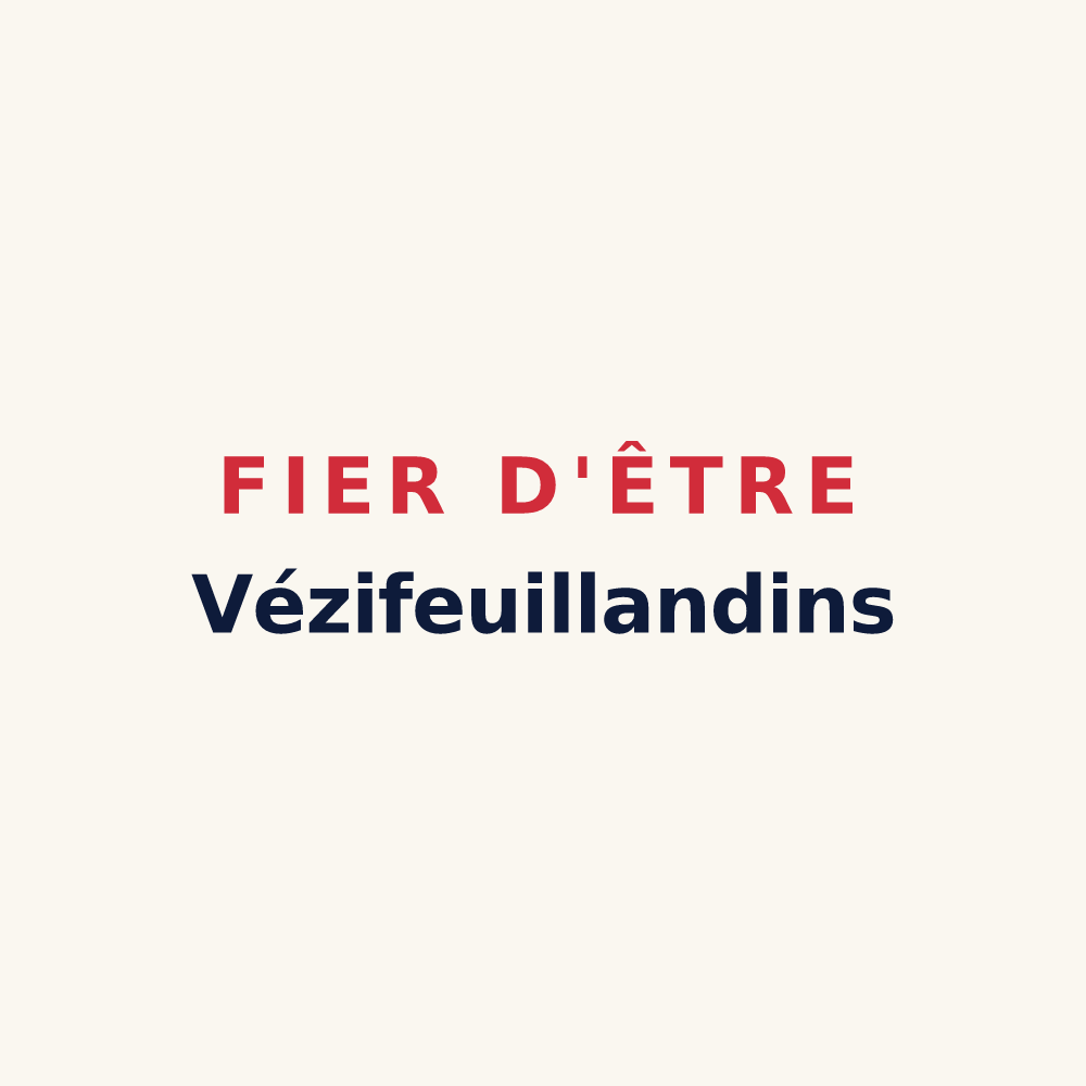 Tasse « Fier d'être Vézifeuillandins » — design pour Lafeuillade-en-Vézie