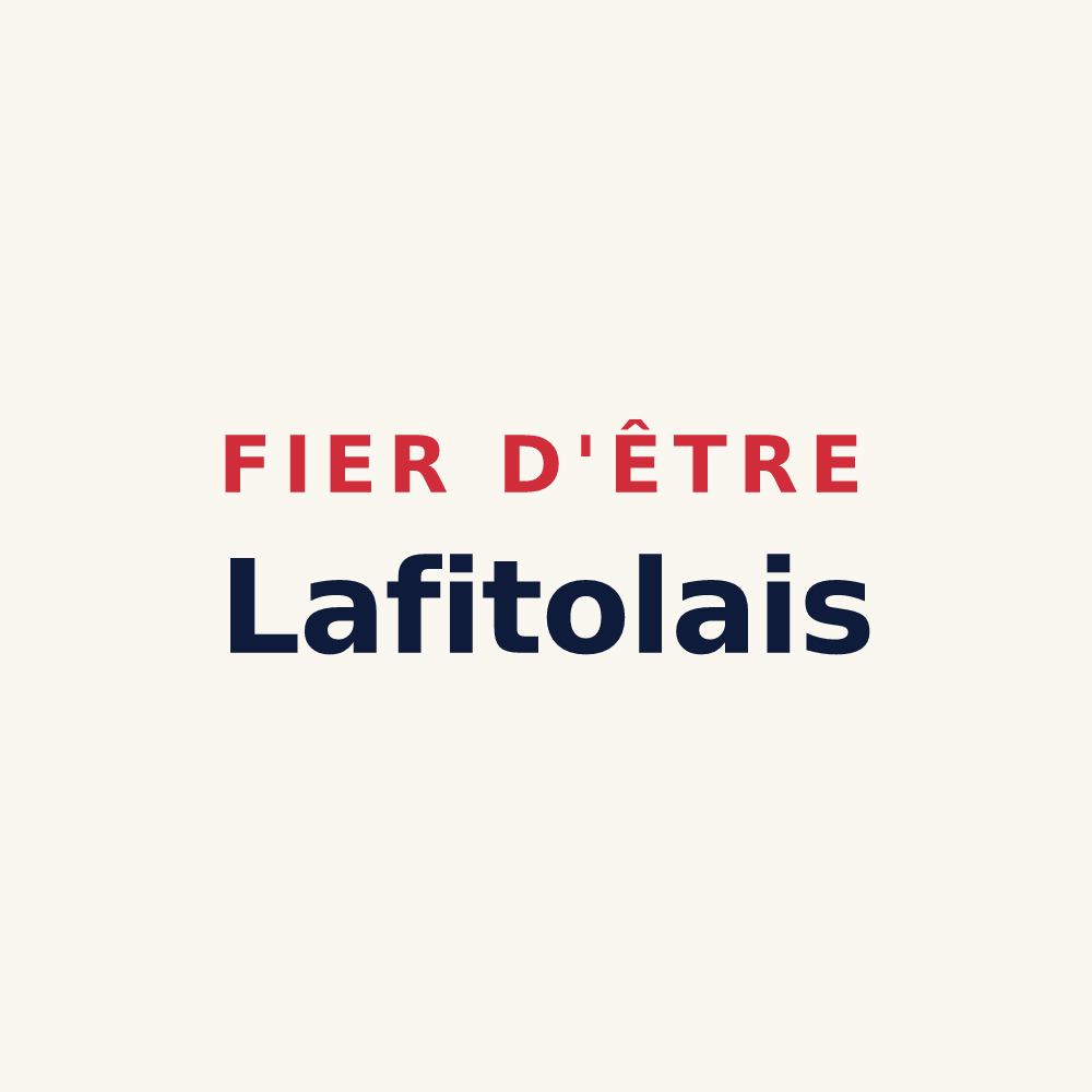 Tasse « Fier d'être Lafitolais » — design pour Lafitole